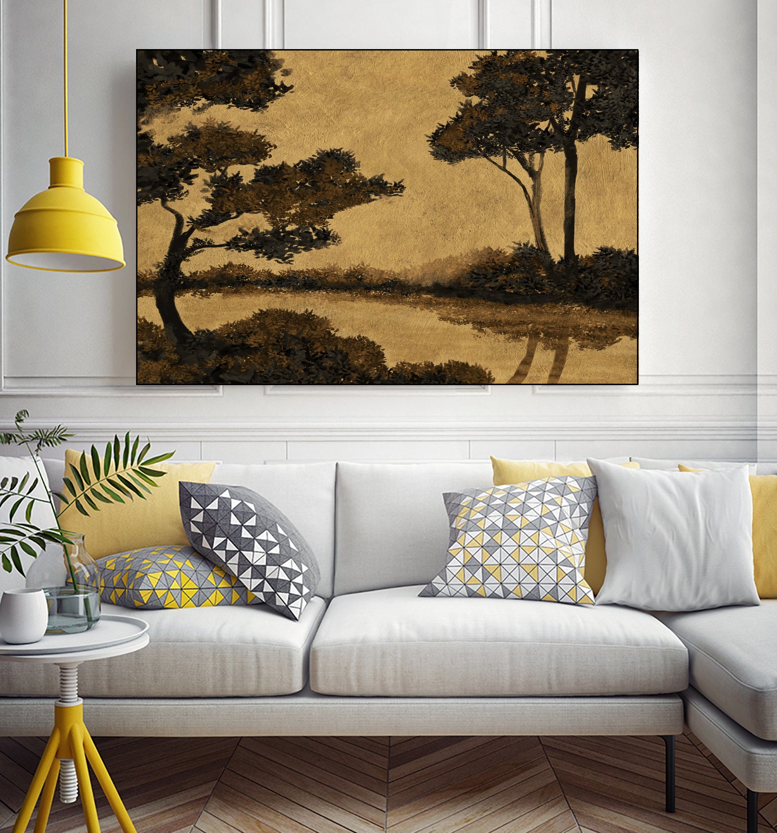 Wooland Pond by Dan Hobday on GIANT ART - nature and landscapes painting