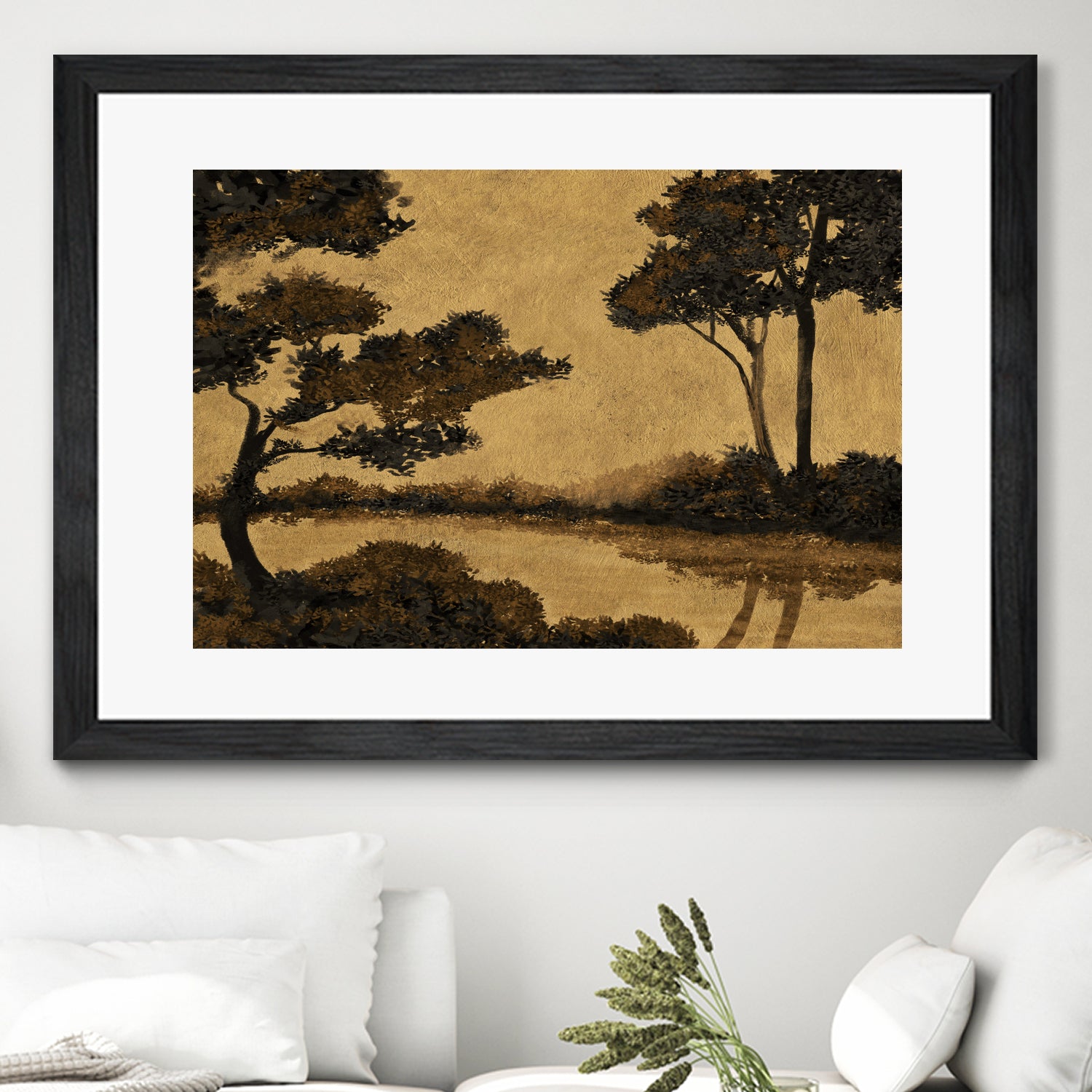 Wooland Pond by Dan Hobday on GIANT ART - nature and landscapes painting