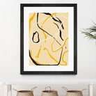 Golden Flow Lines by Little Dean on GIANT ART - line art abstract art