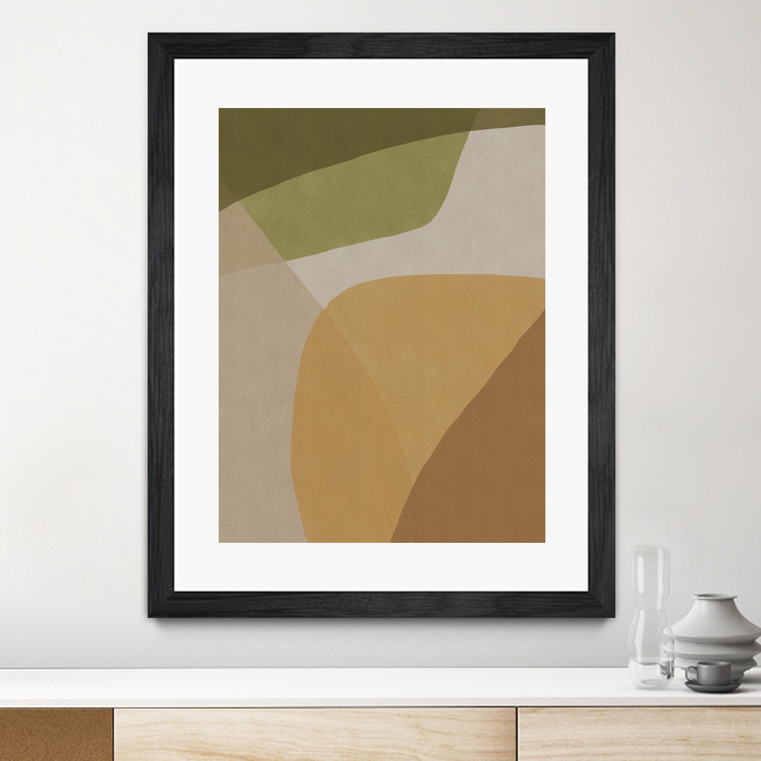 Echoe by Dan Hobday on GIANT ART - abstract beige