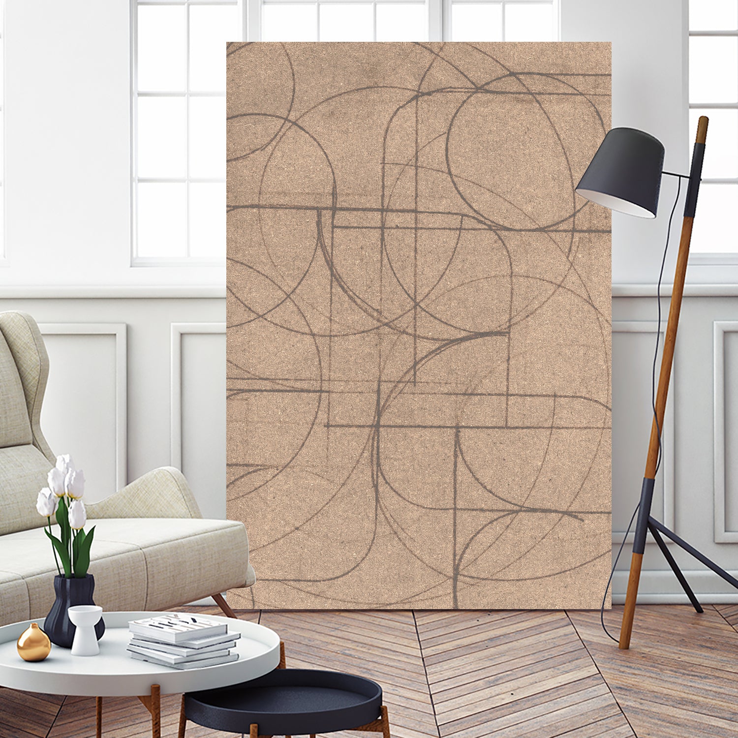 Curved 2 by Dan Hobday on GIANT ART - abstract pattern