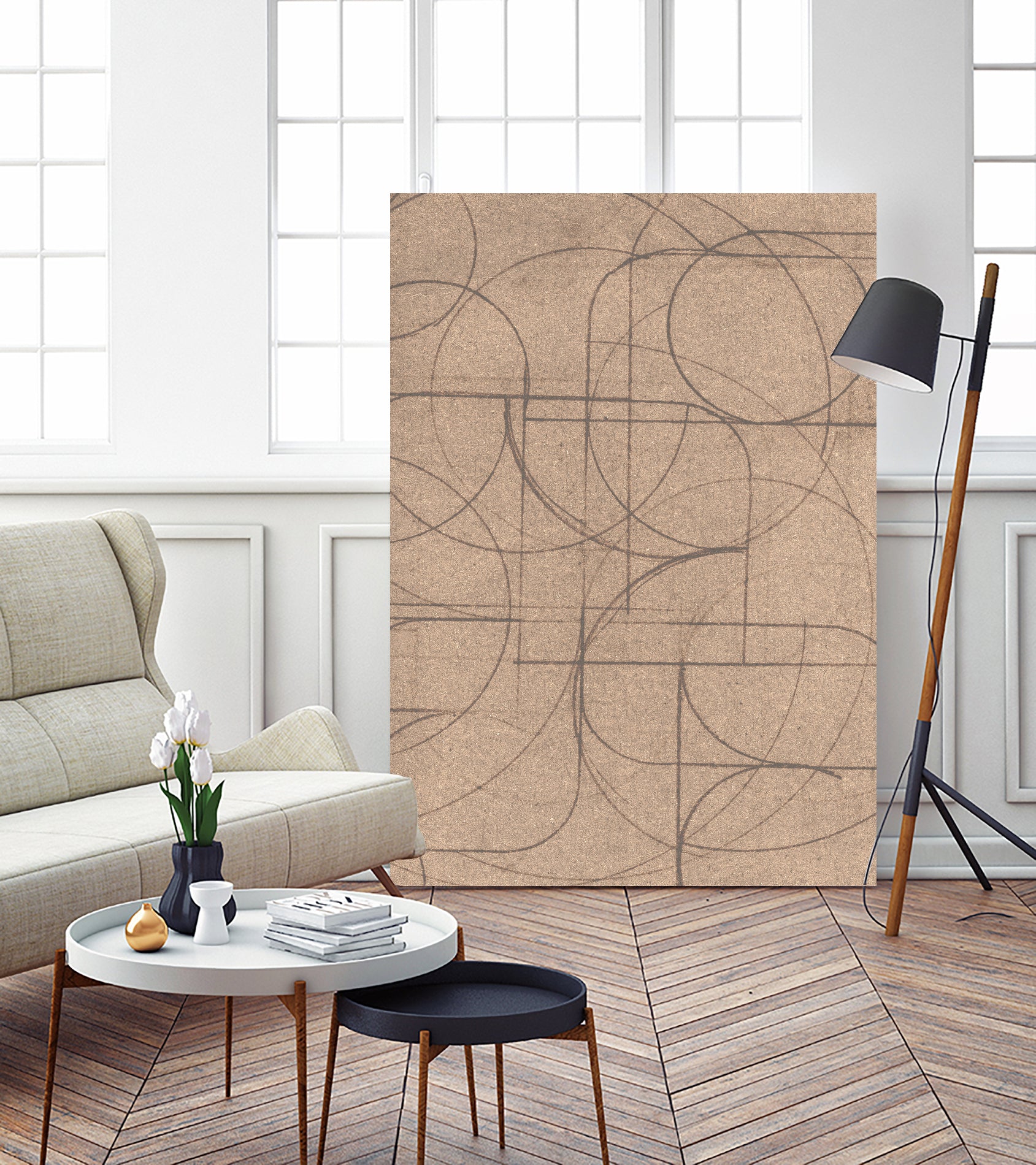 Curved 2 by Dan Hobday on GIANT ART - abstract pattern