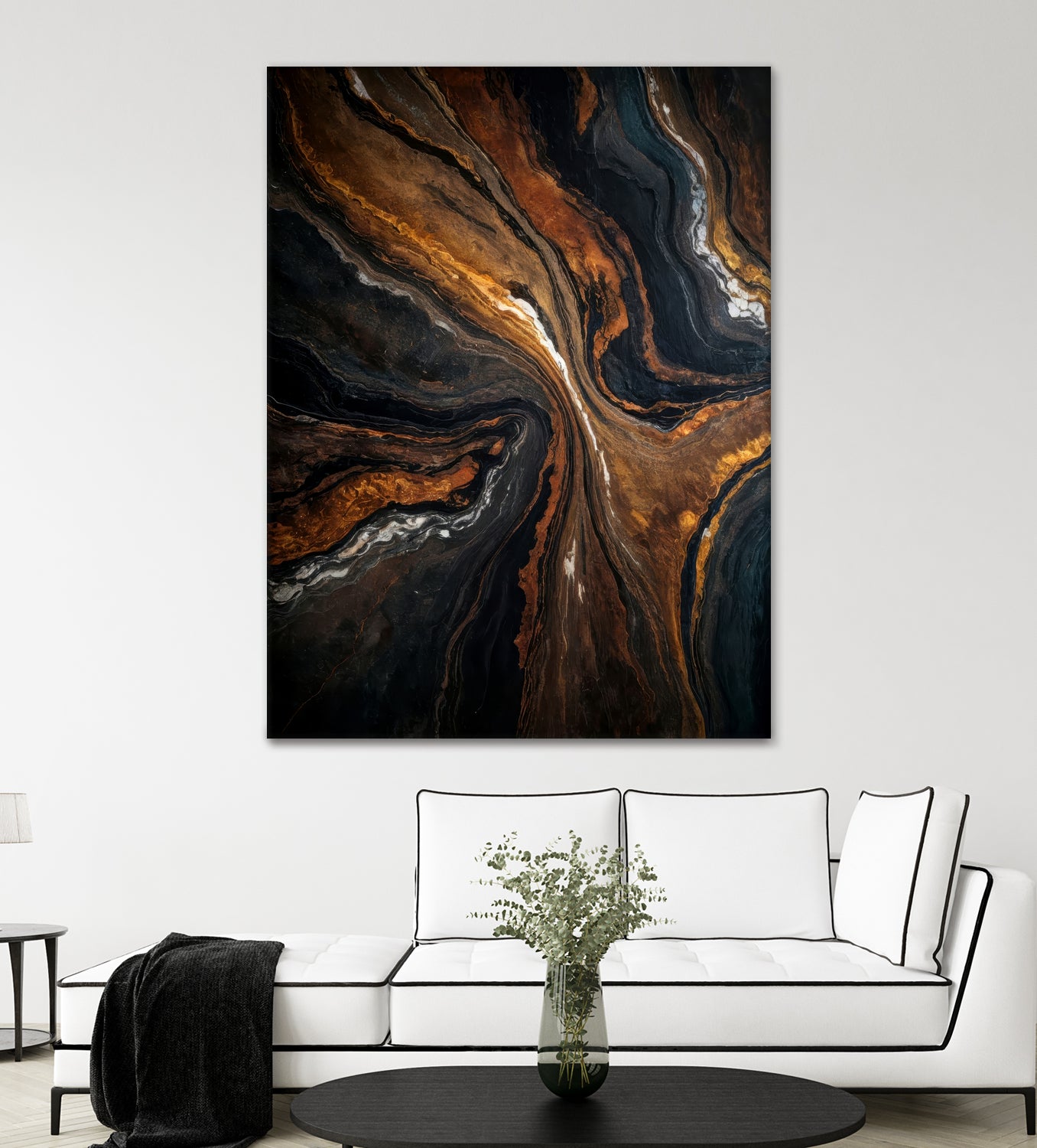 Golden Tones In Dark Stone by Alpenglow Workshop on GIANT ART - abstract abstract art