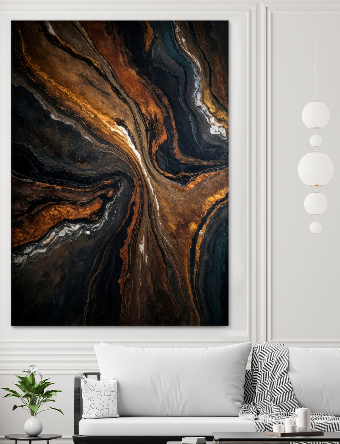 Golden Tones In Dark Stone by Alpenglow Workshop on GIANT ART - abstract abstract art