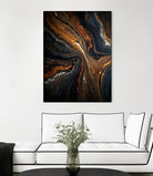 Golden Tones In Dark Stone by Alpenglow Workshop on GIANT ART - abstract abstract art