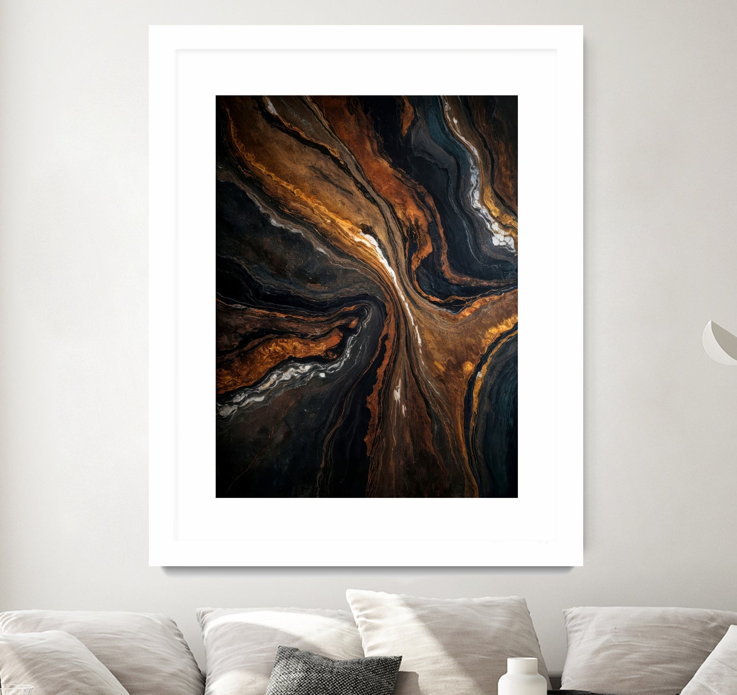 Golden Tones In Dark Stone by Alpenglow Workshop on GIANT ART - abstract abstract art
