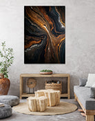 Golden Tones In Dark Stone by Alpenglow Workshop on GIANT ART - abstract abstract art