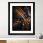 Golden Tones In Dark Stone by Alpenglow Workshop on GIANT ART - abstract abstract art
