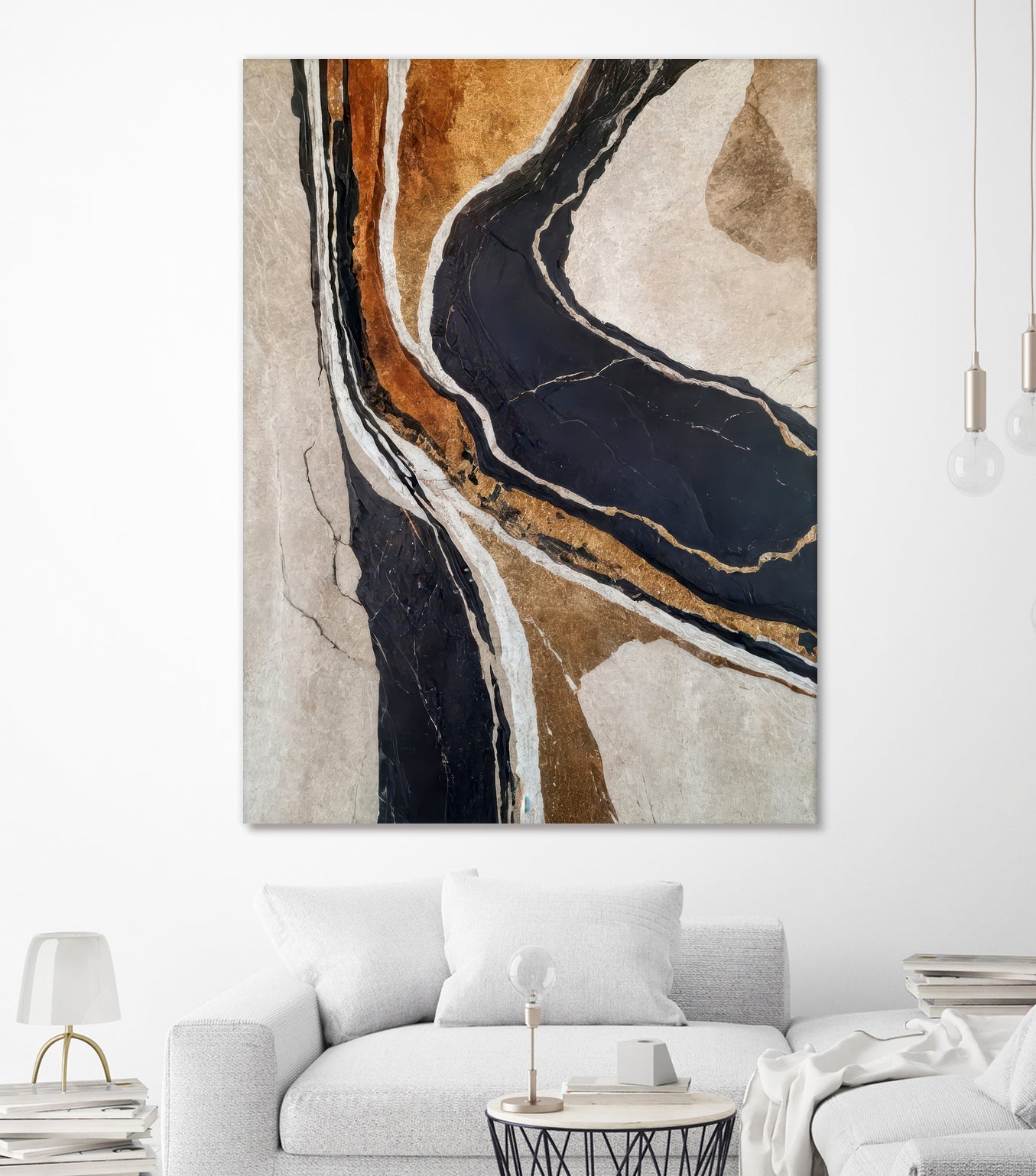 Textured Earth In Black and Gold by Alpenglow Workshop on GIANT ART - aesthetic abstract aesthetic
