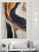 Textured Earth In Black and Gold by Alpenglow Workshop on GIANT ART - aesthetic abstract aesthetic