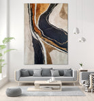 Textured Earth In Black and Gold by Alpenglow Workshop on GIANT ART - aesthetic abstract aesthetic