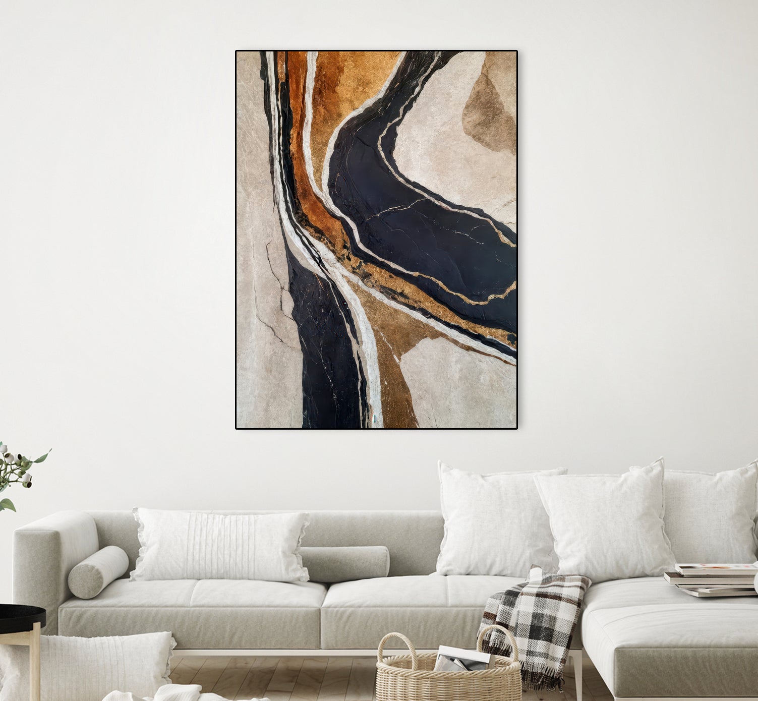 Textured Earth In Black and Gold by Alpenglow Workshop on GIANT ART - aesthetic abstract aesthetic