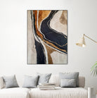 Textured Earth In Black and Gold by Alpenglow Workshop on GIANT ART - aesthetic abstract aesthetic