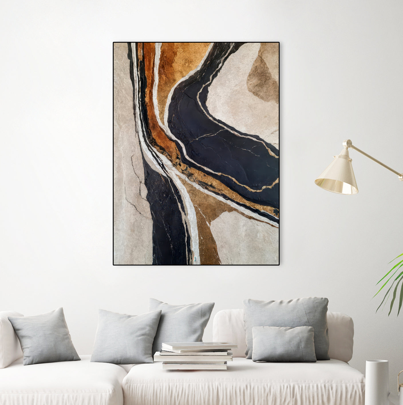 Textured Earth In Black and Gold by Alpenglow Workshop on GIANT ART - aesthetic abstract aesthetic