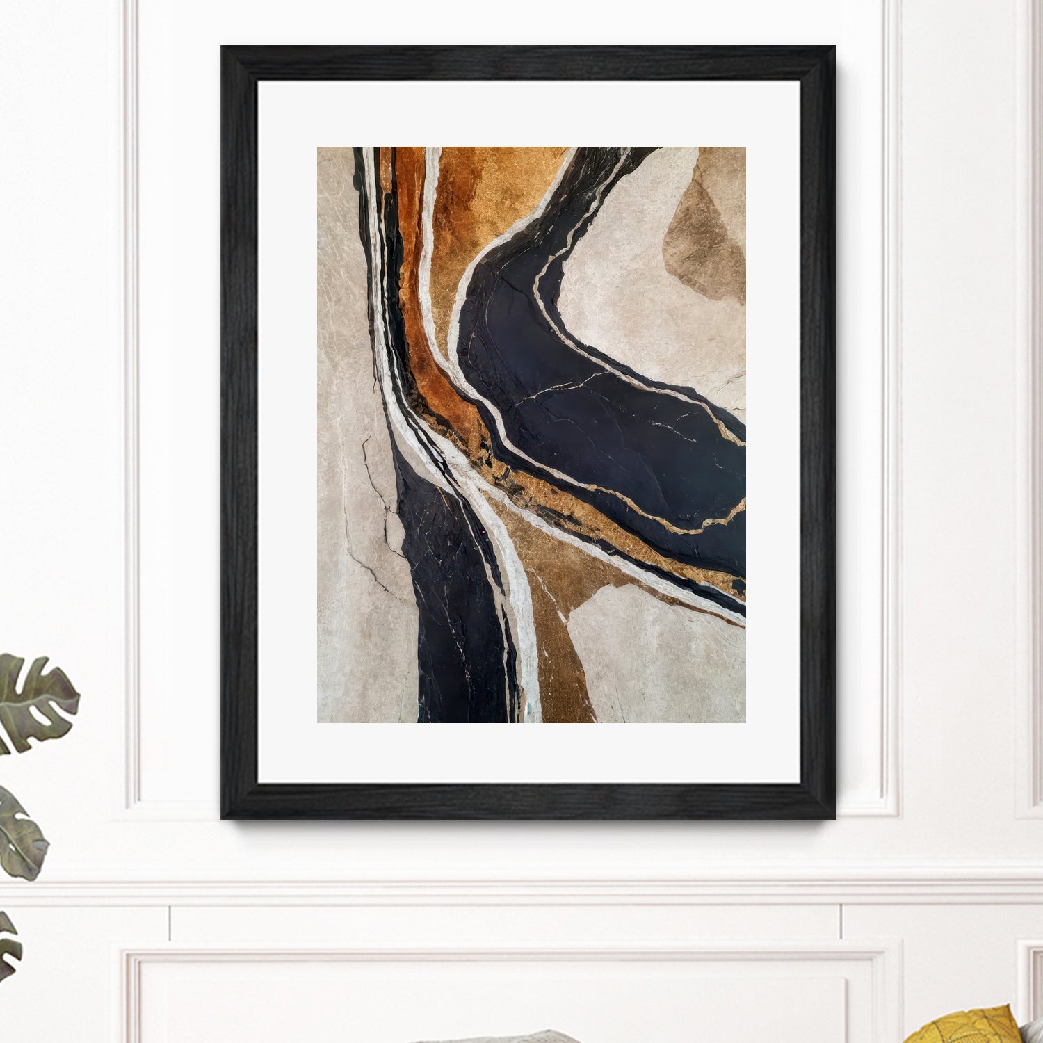 Textured Earth In Black and Gold by Alpenglow Workshop on GIANT ART - aesthetic abstract aesthetic