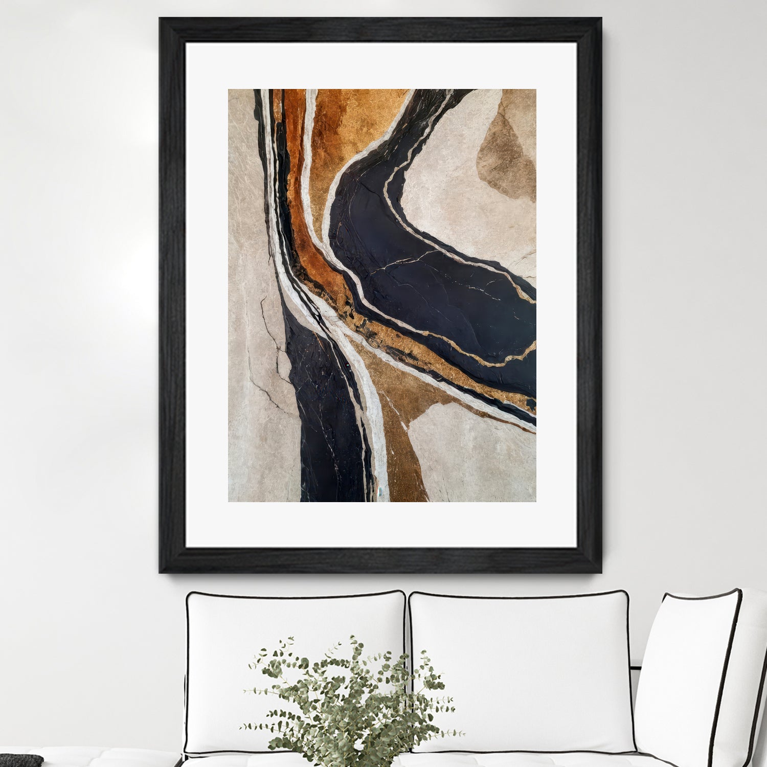 Textured Earth In Black and Gold by Alpenglow Workshop on GIANT ART - aesthetic abstract aesthetic