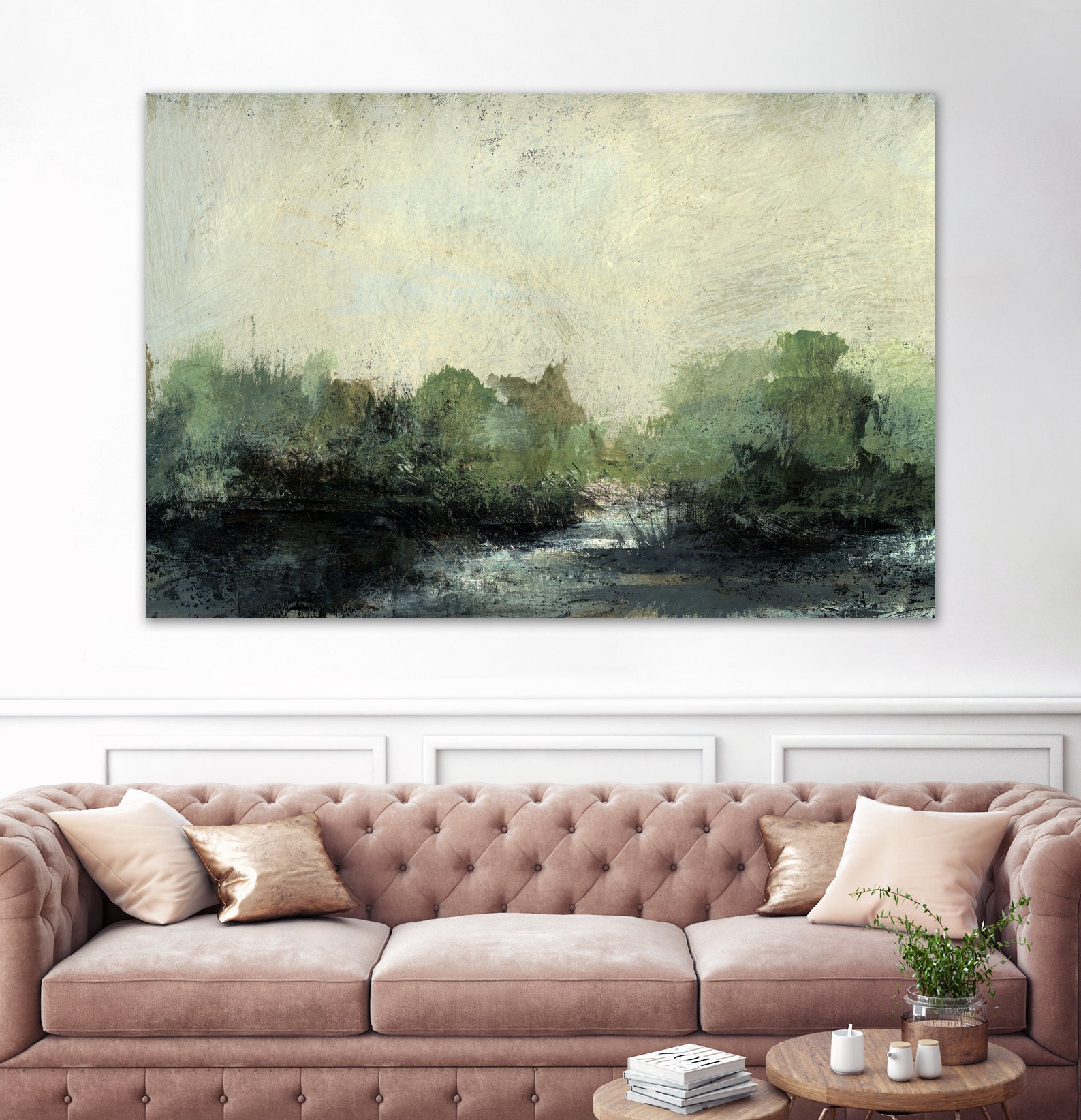 Forest Stream by Dan Hobday on GIANT ART - nature and landscapes painting