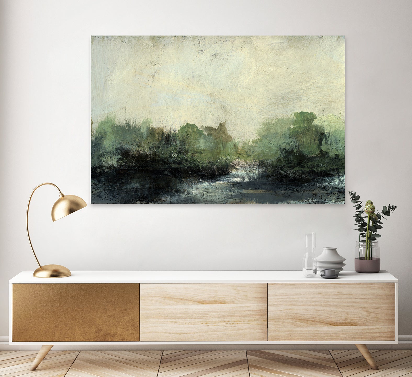Forest Stream by Dan Hobday on GIANT ART - nature and landscapes painting