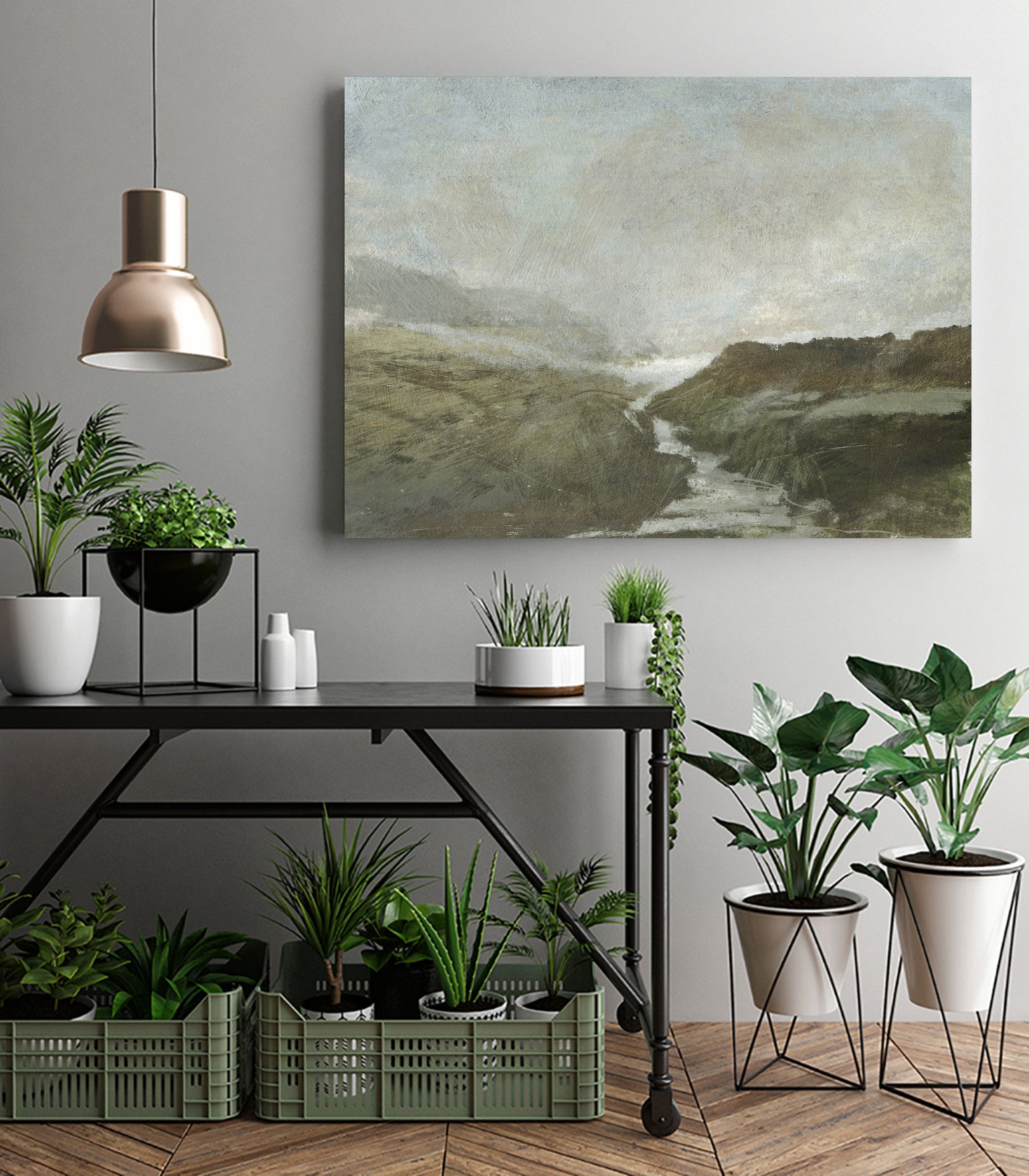 Highland Brook by Dan Hobday on GIANT ART - nature and landscapes painting