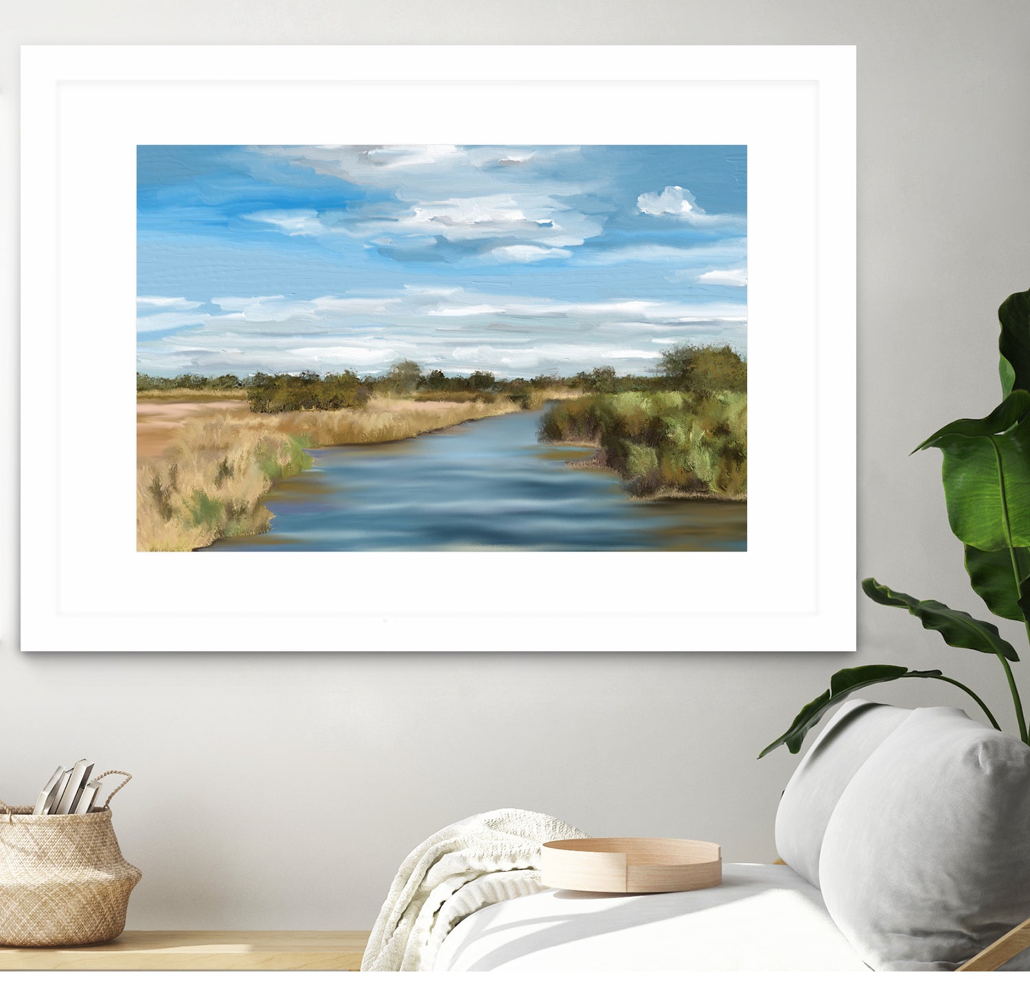 River of Reeds, Botswana by Jenna Alheit on GIANT ART - green landscape 