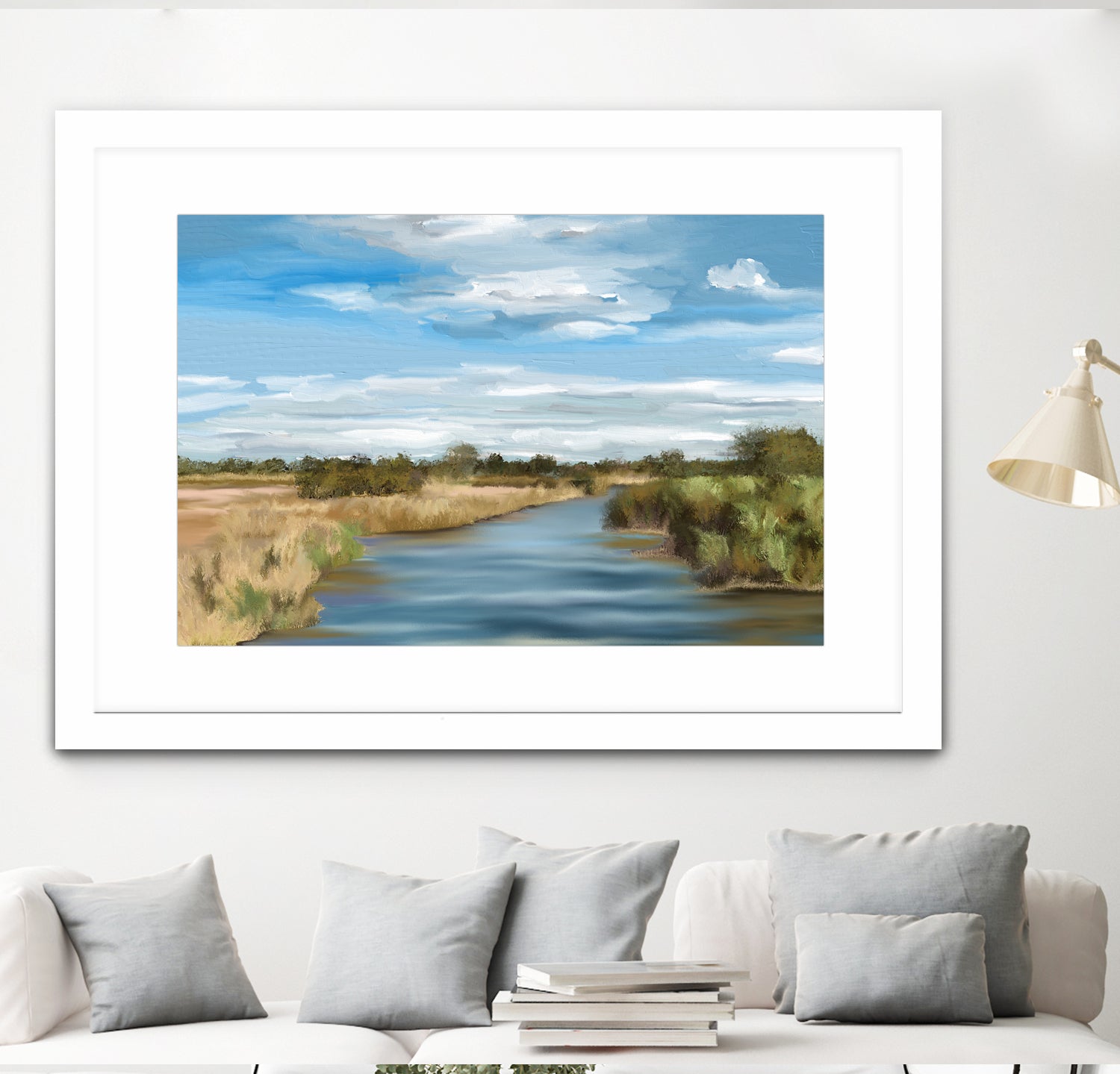 River of Reeds, Botswana by Jenna Alheit on GIANT ART - green landscape 