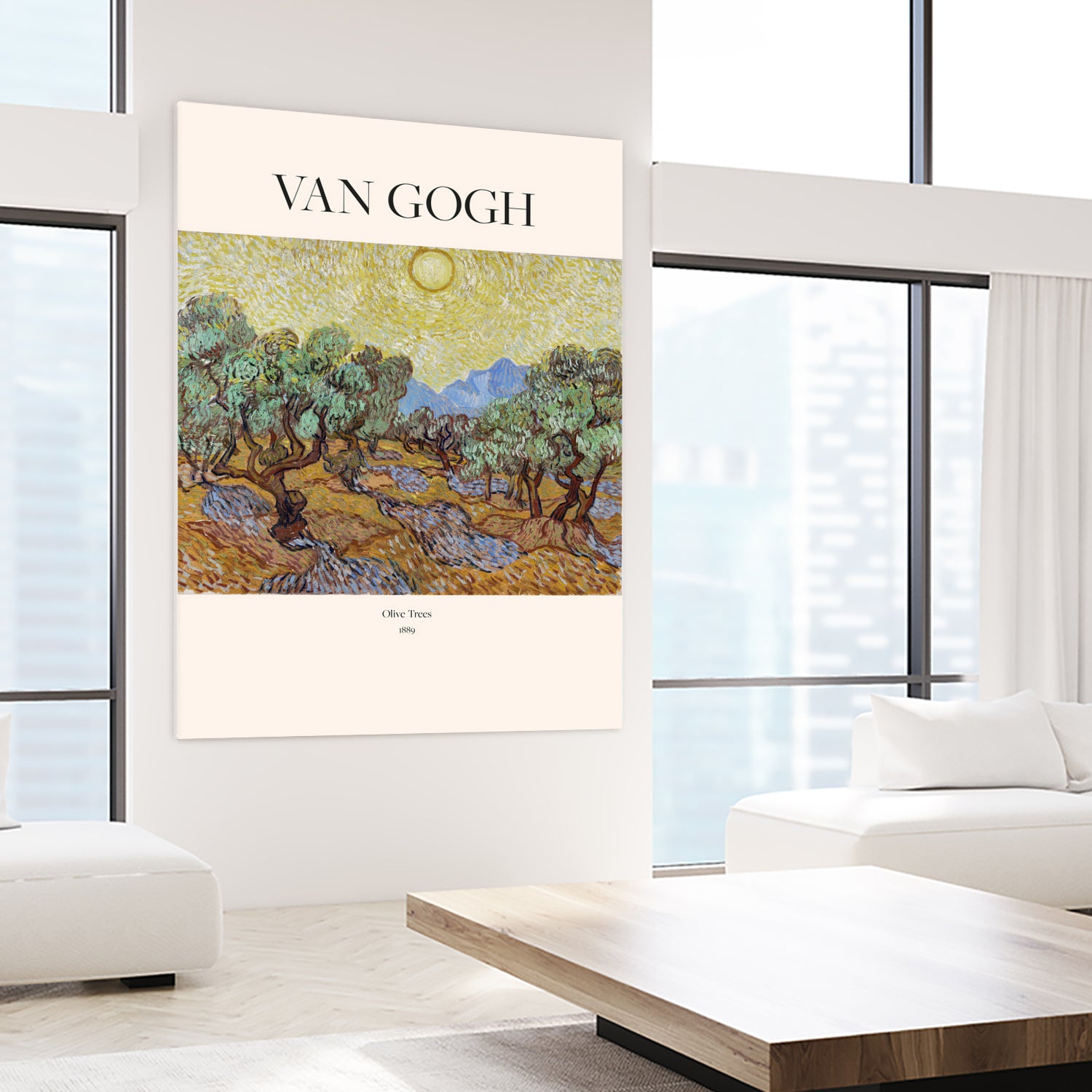 Olive Trees (1889) by Vincent Van Gogh on GIANT ART - landscape text