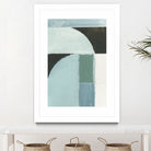 Abstract Blue Shapes No1 Print by cartissi on GIANT ART - abstract painting