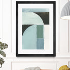 Abstract Blue Shapes No1 Print by cartissi on GIANT ART - abstract painting