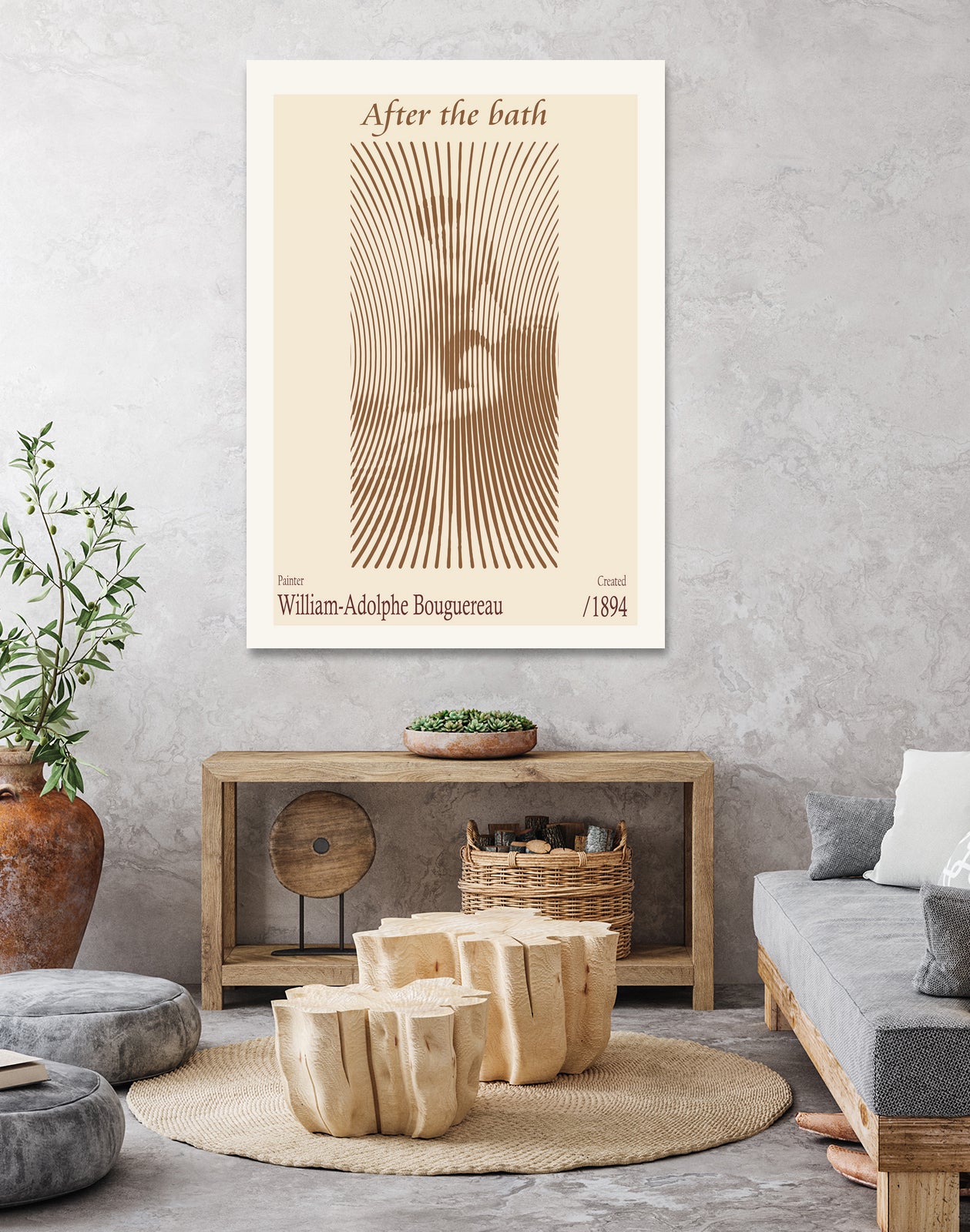 After the Bath a¬Ä¬ì William Adolphe Bouguereau (1875) by Doa Project on GIANT ART - 3000 illustration