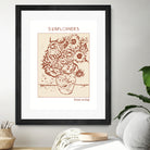 Golden Blooms by Doa Project on GIANT ART - 3000 illustration