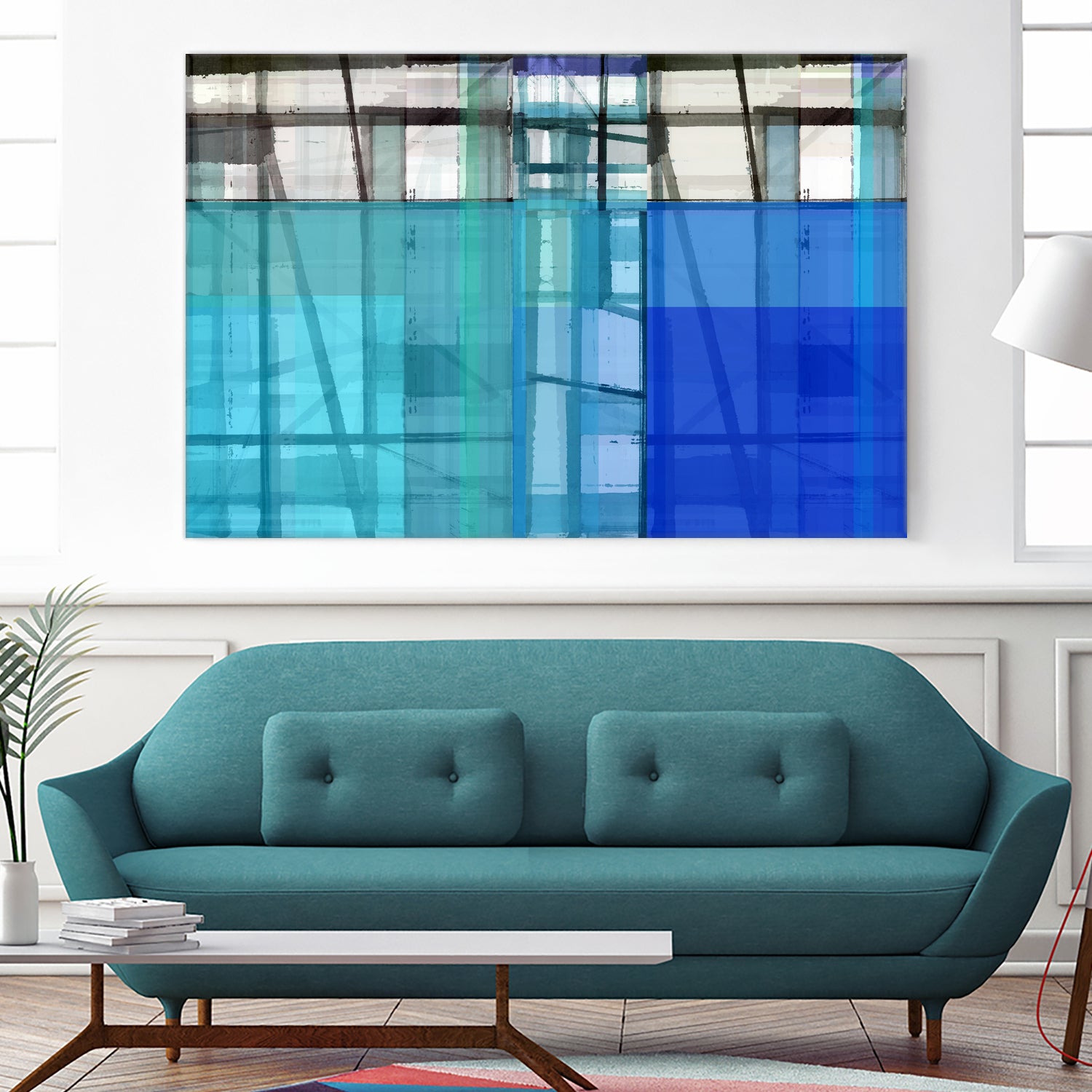 Living By The Ocean 1 by Cartissi on GIANT ART - blue abstract