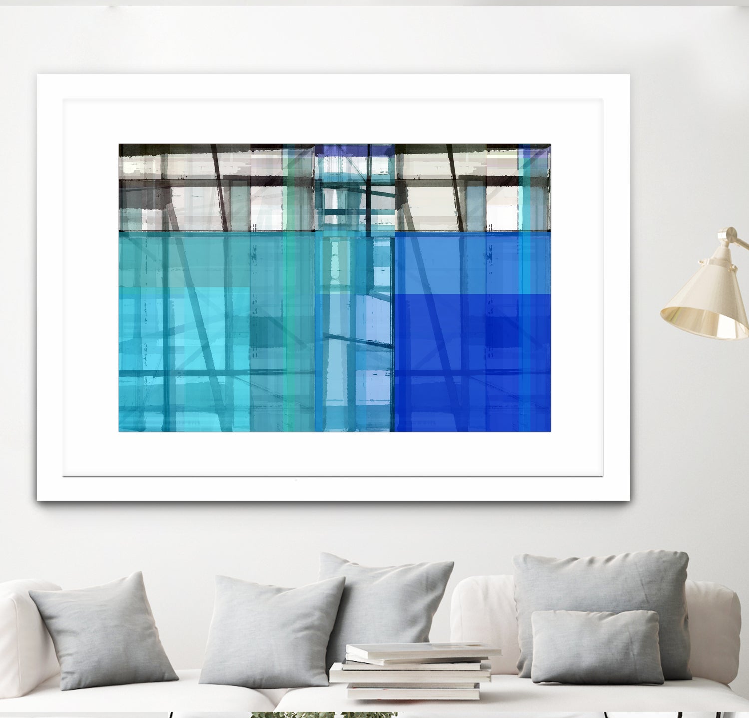 Living By The Ocean 1 by Cartissi on GIANT ART - blue abstract