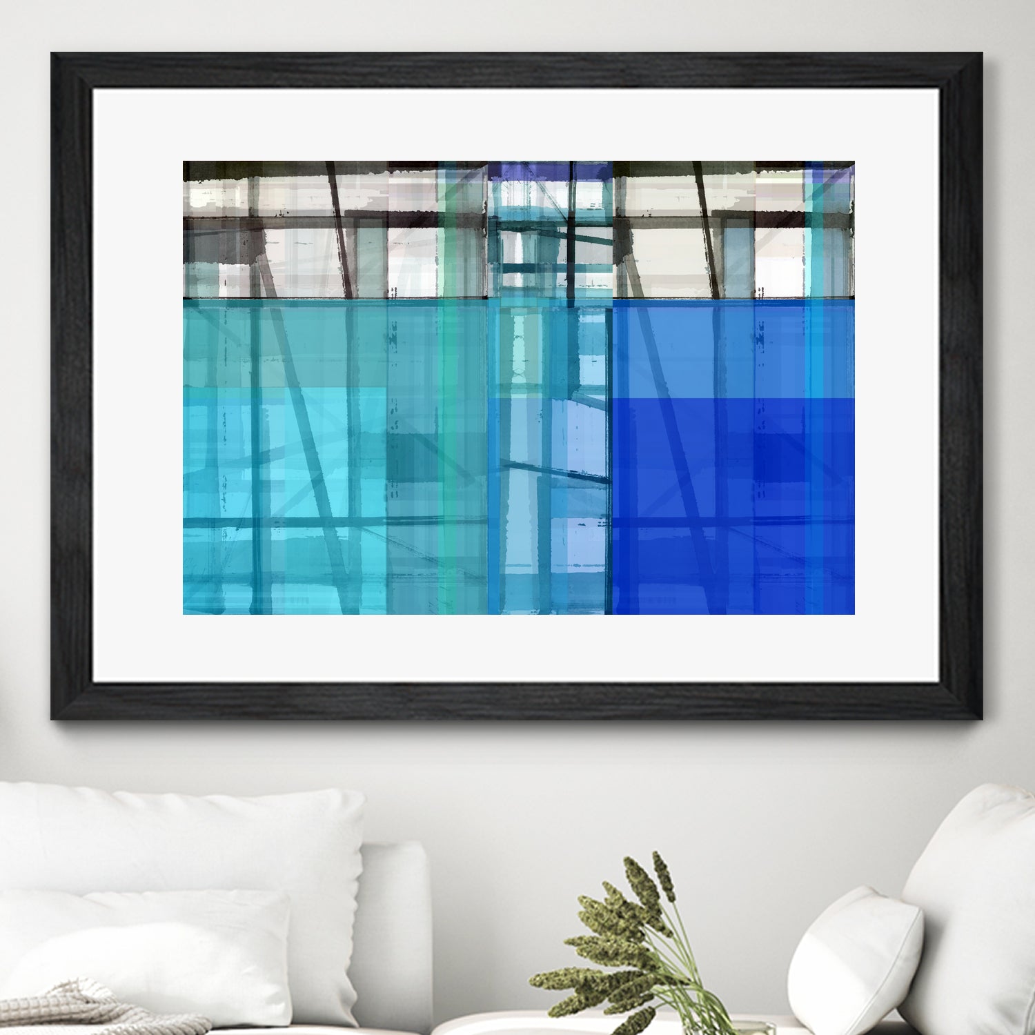 Living By The Ocean 1 by Cartissi on GIANT ART - blue abstract