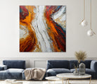Fiery Orange And Red Hues by Alpenglow Workshop on GIANT ART - abstract abstract art