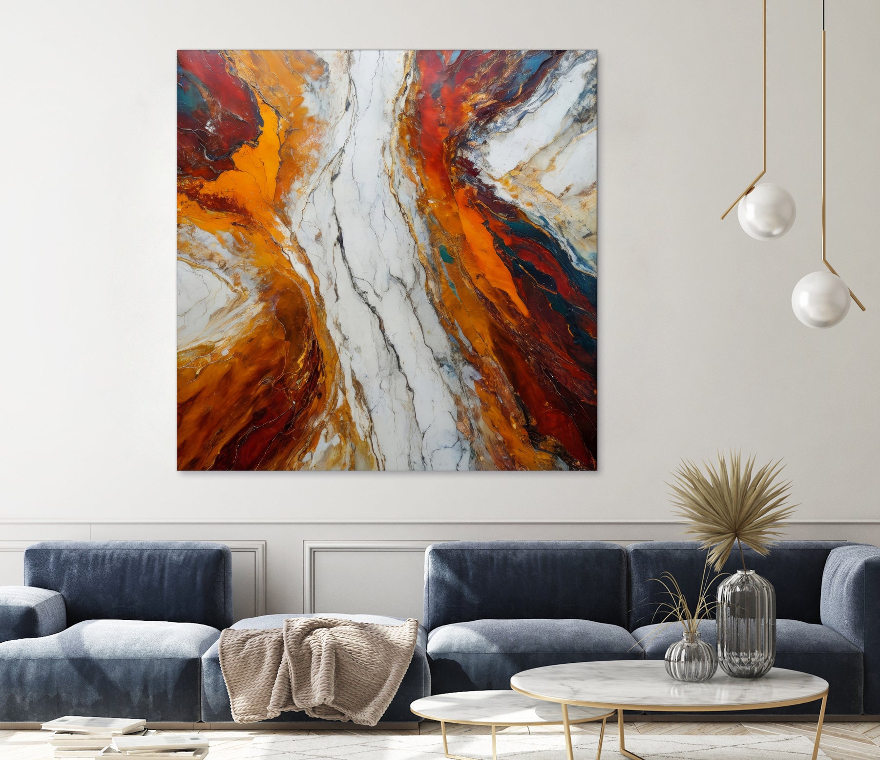 Fiery Orange And Red Hues by Alpenglow Workshop on GIANT ART - abstract abstract art
