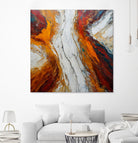 Fiery Orange And Red Hues by Alpenglow Workshop on GIANT ART - abstract abstract art