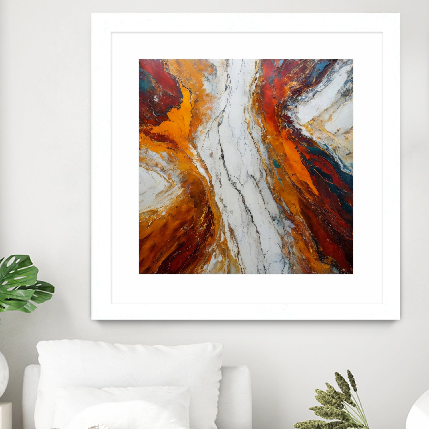 Fiery Orange And Red Hues by Alpenglow Workshop on GIANT ART - abstract abstract art