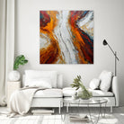 Fiery Orange And Red Hues by Alpenglow Workshop on GIANT ART - abstract abstract art