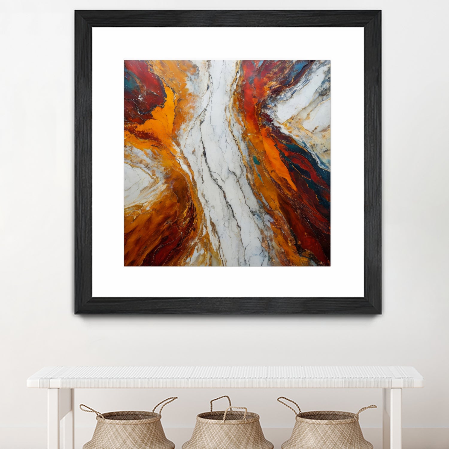 Fiery Orange And Red Hues by Alpenglow Workshop on GIANT ART - abstract abstract art