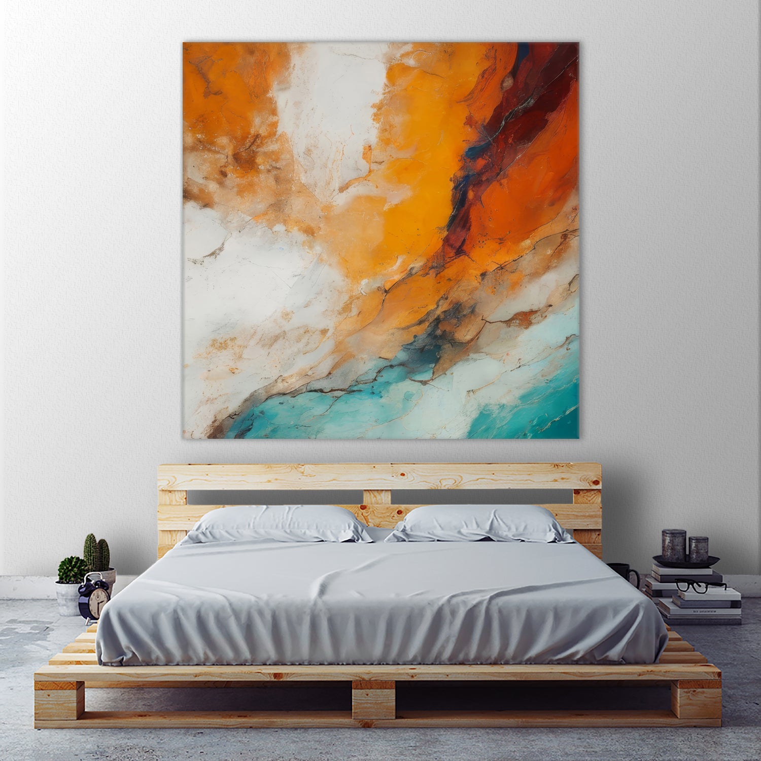 Fiery Horizon Burst by Alpenglow Workshop on GIANT ART - abstract abstract art