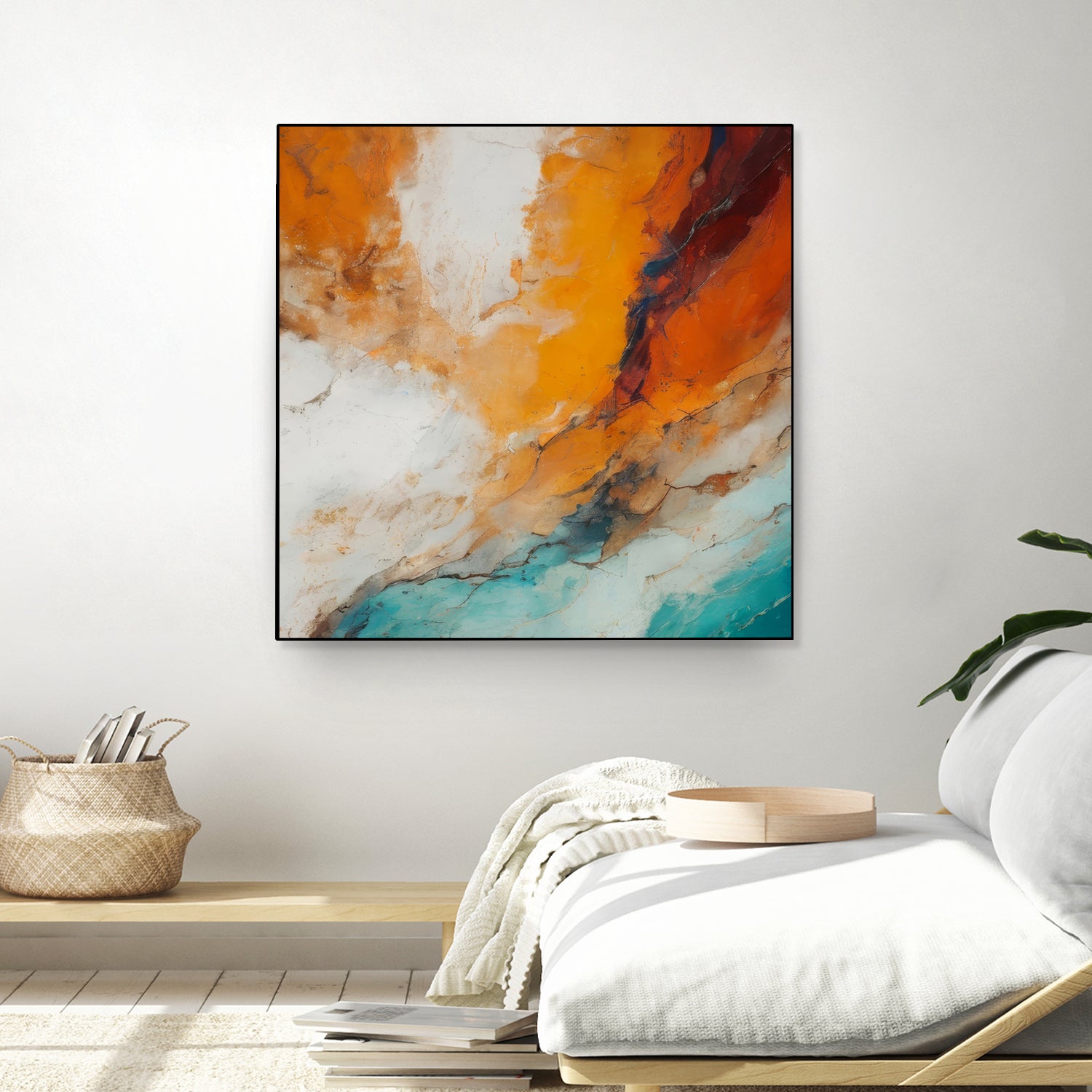 Fiery Horizon Burst by Alpenglow Workshop on GIANT ART - abstract abstract art