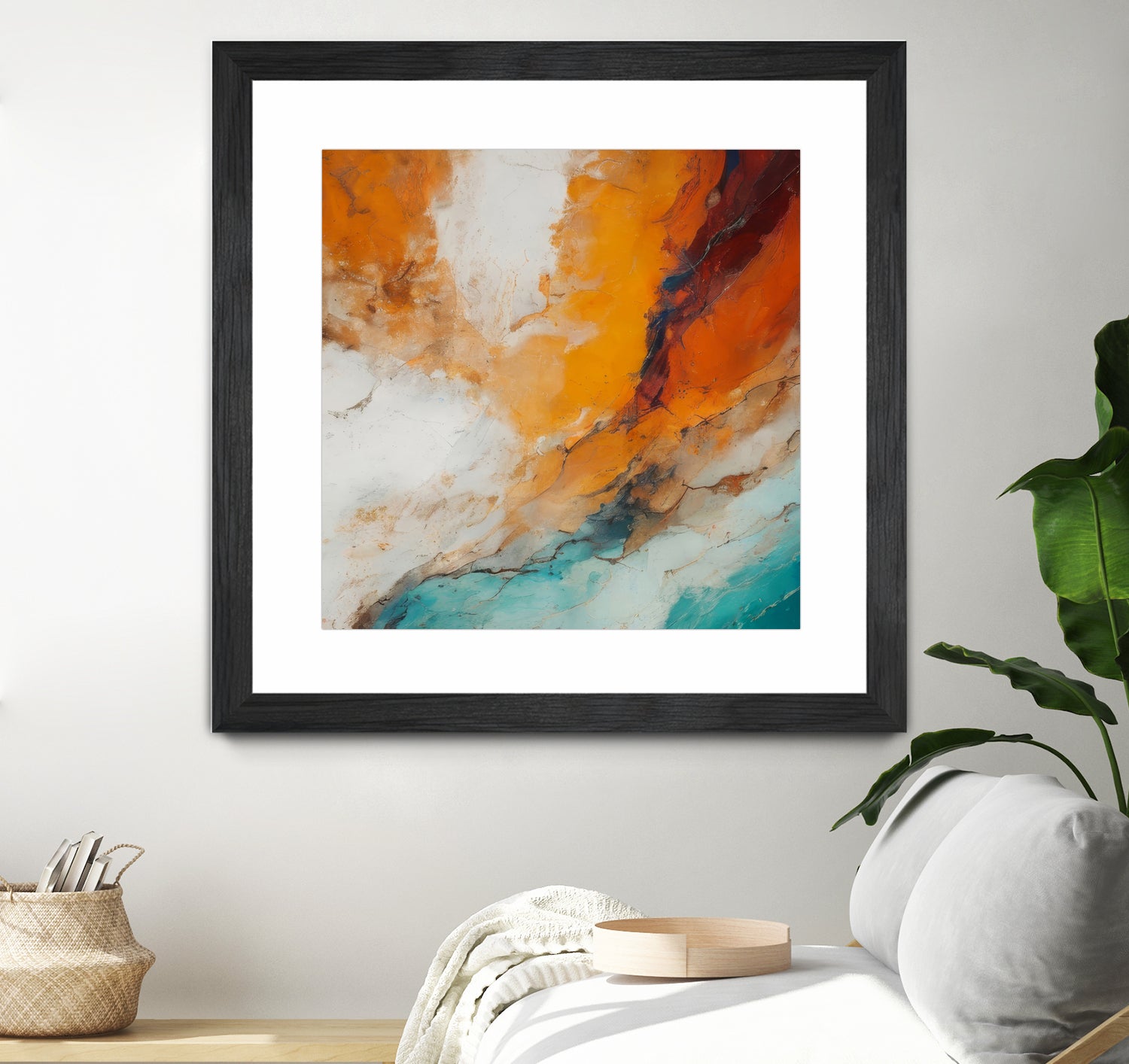Fiery Horizon Burst by Alpenglow Workshop on GIANT ART - abstract abstract art
