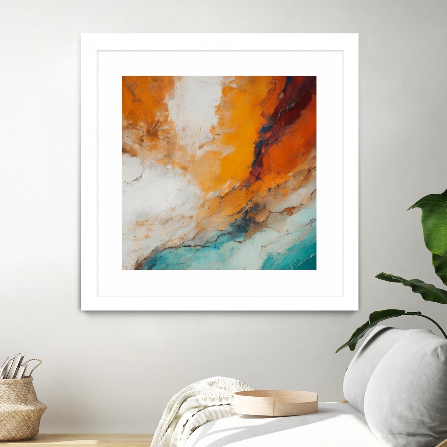 Fiery Horizon Burst by Alpenglow Workshop on GIANT ART - abstract abstract art