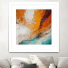 Fiery Horizon Burst by Alpenglow Workshop on GIANT ART - abstract abstract art