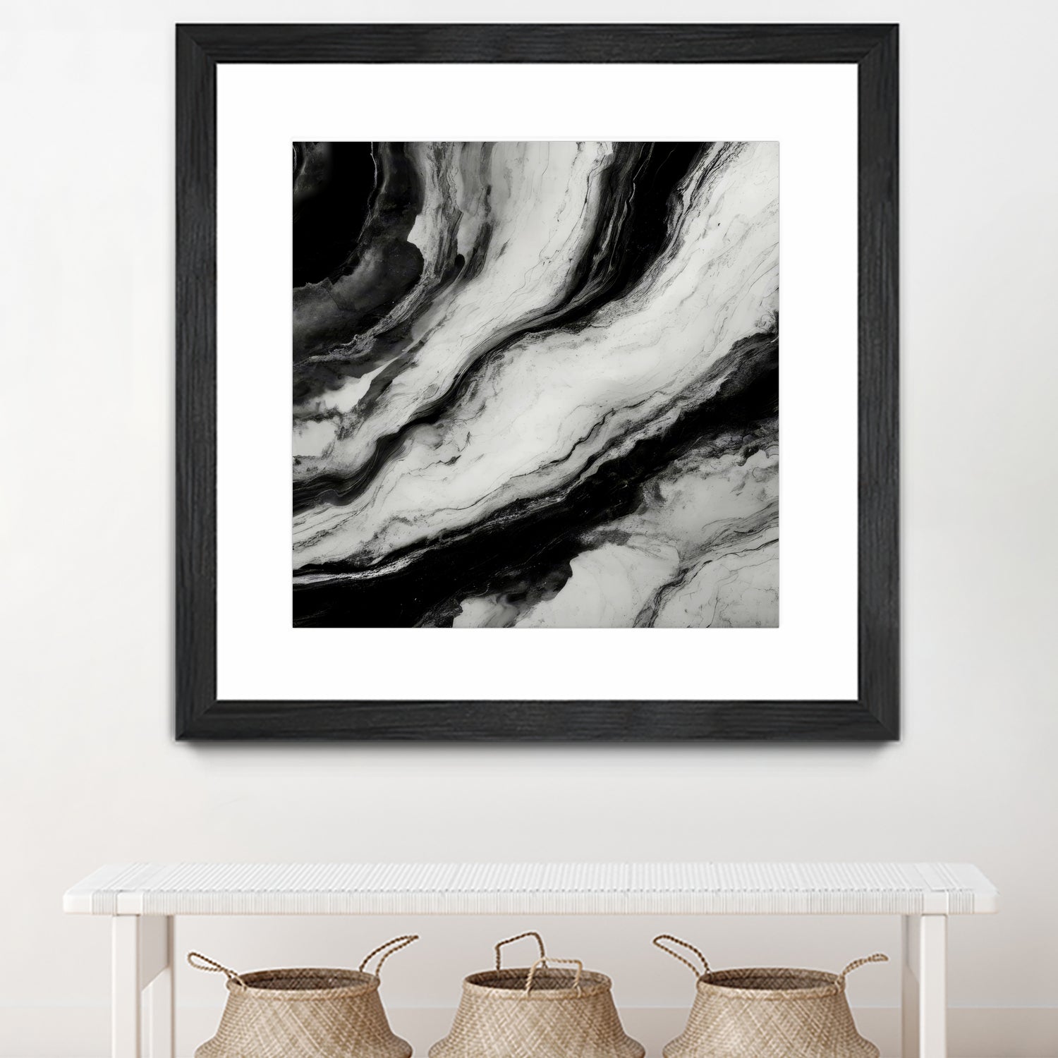 Monochrome Waves by Alpenglow Workshop on GIANT ART - 12000 illustration