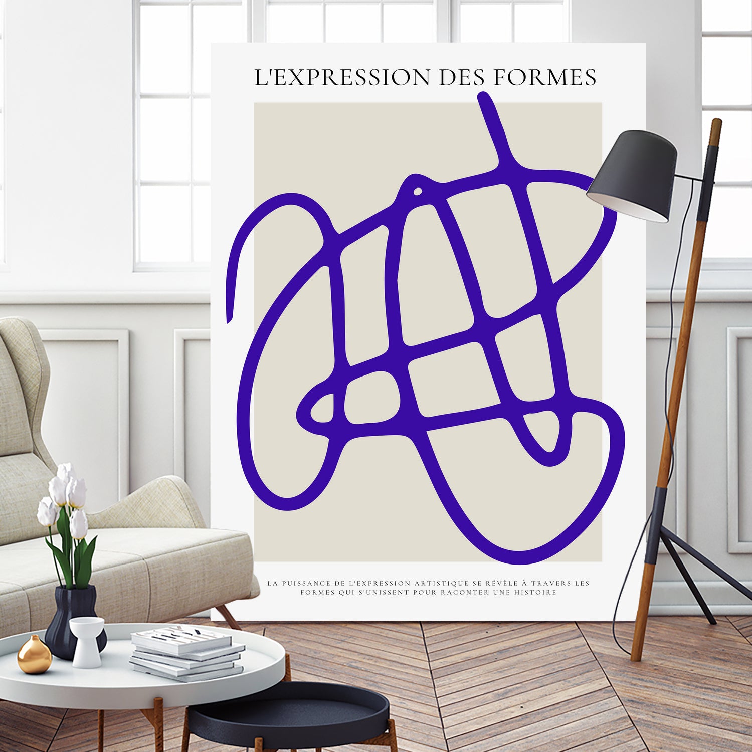 SIGNATURE ABSTRAITE by RS LAB STUDIO on GIANT ART - line art bicycle