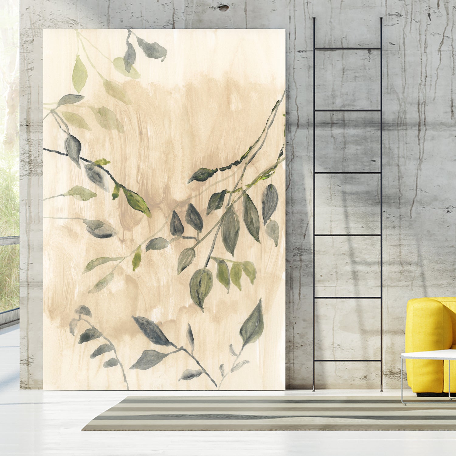 Colour Washed Leaves No1 by cartissi on GIANT ART - leaves flowers and plants leaves