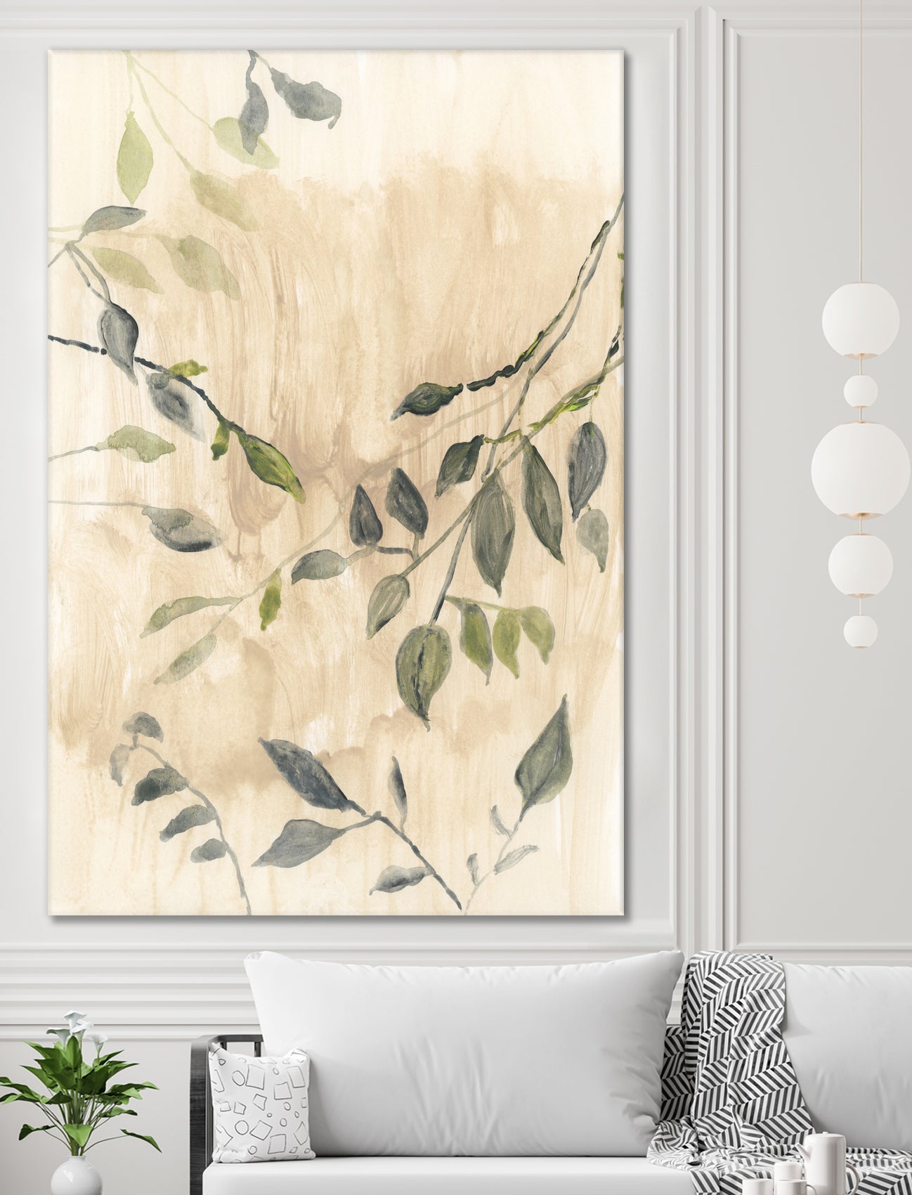 Colour Washed Leaves No1 by cartissi on GIANT ART - leaves flowers and plants leaves