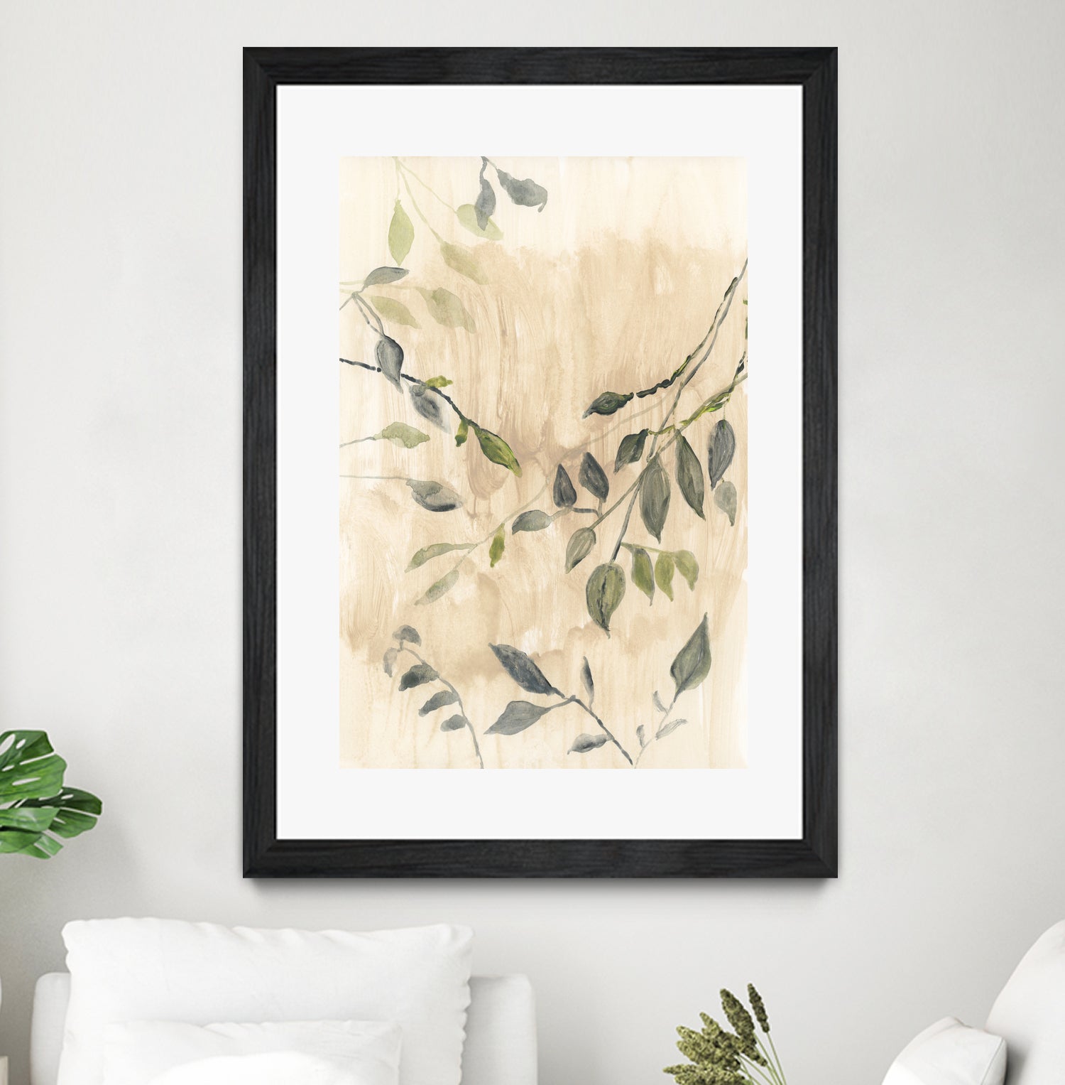 Colour Washed Leaves No1 by cartissi on GIANT ART - leaves flowers and plants leaves