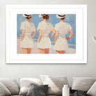 Retro Three Sailors by Melloi Art Prints on GIANT ART - woman paintings woman